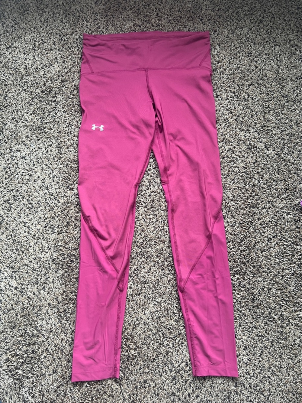 Under Armour Magenta High-Waist Training Leggings